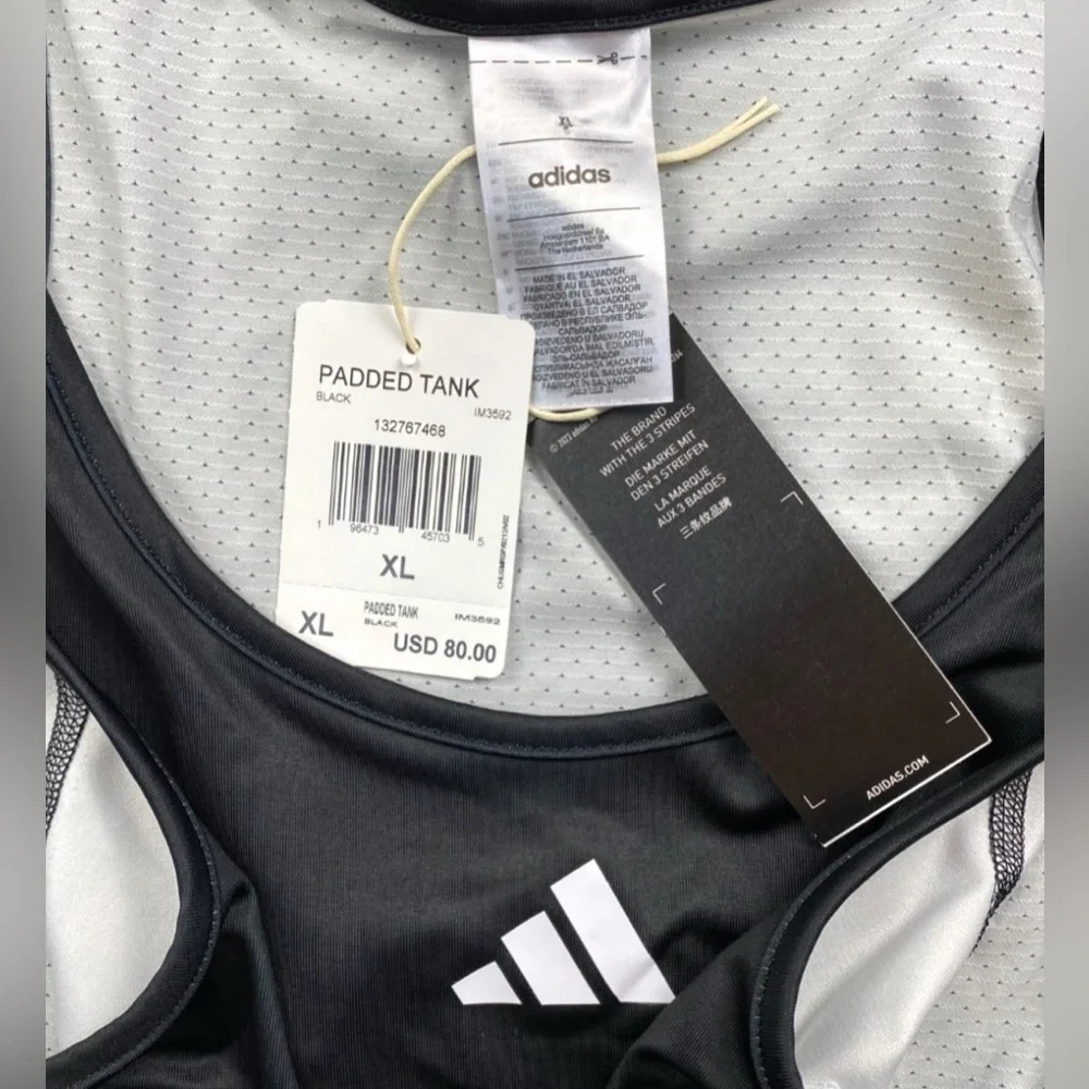 Size XL Adidas Men’s Padded Tank Sleeveless top IM3592 basketball football